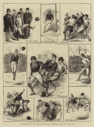 Sketches at the International Football Match, Glasgow